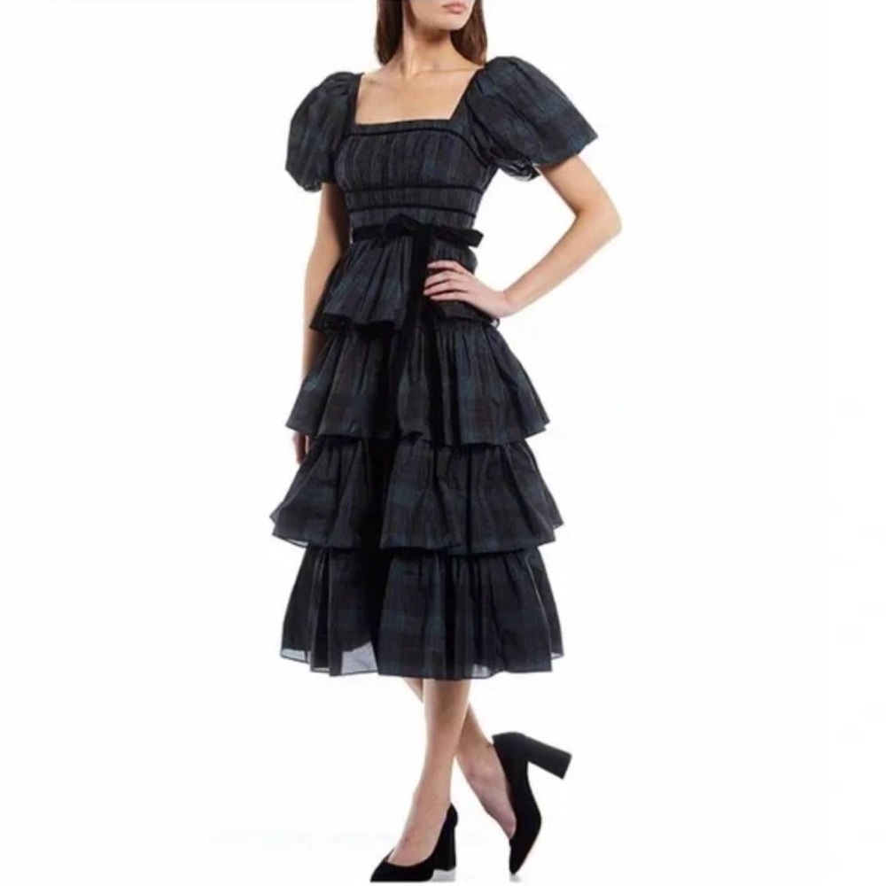 NWT Antonio Melani Maisie Plaid Holiday Dress